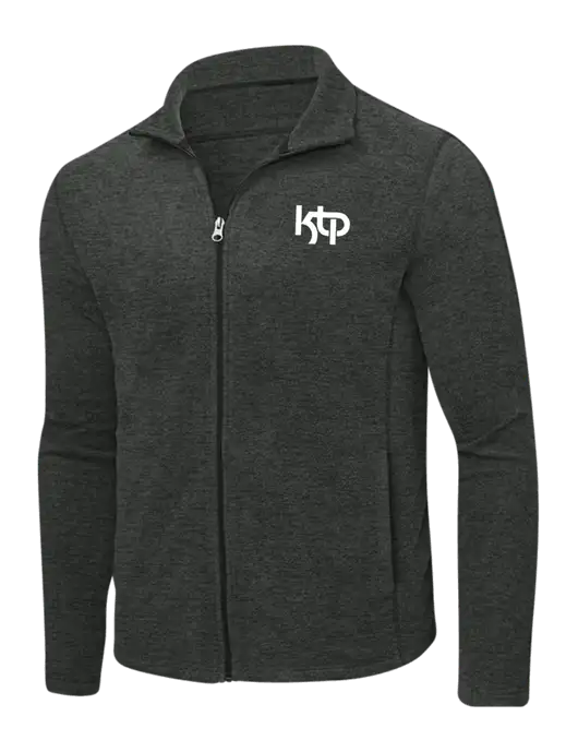 Charcoal Heather Microfleece Full-Zip Jacket w/KTP Logo