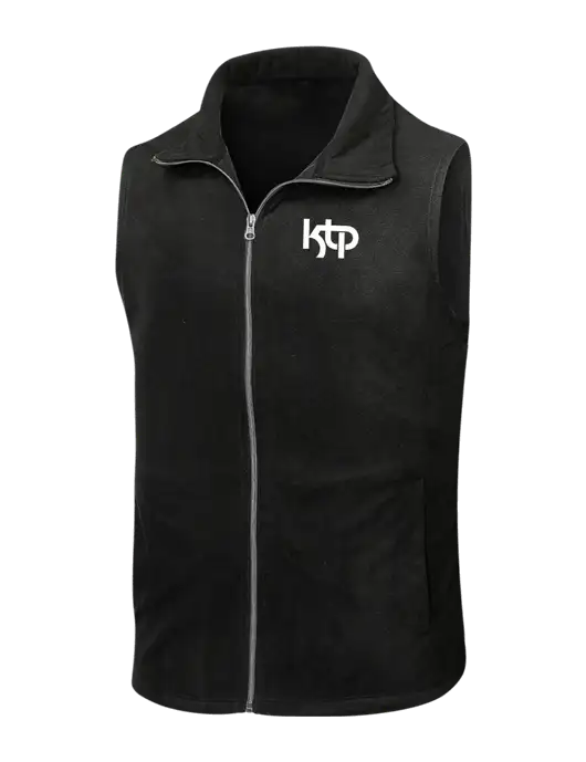 Black Microfleece Vest w/KTP Logo