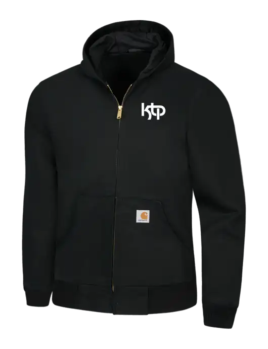 Carhartt Black Thermal Lined Duck Active Jacket w/KTP Logo