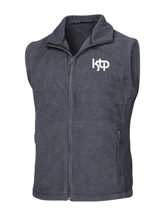 Dark Grey Fleece Vest w/KTP Logo