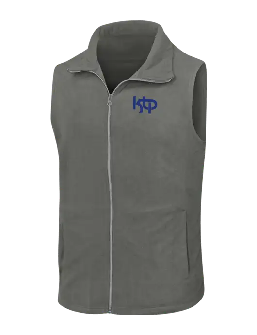 Medium Grey Microfleece Vest w/KTP Logo