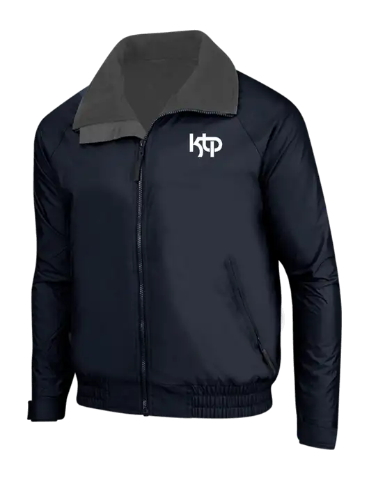 True Navy/Grey Heather Classic Competitor Jacket w/KTP Logo