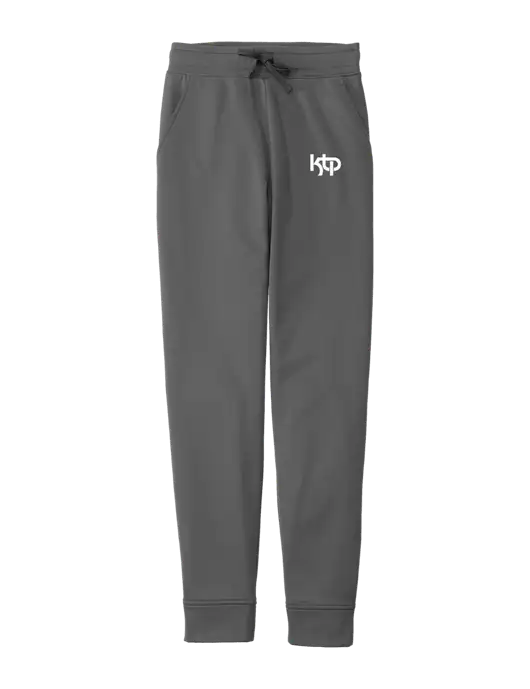 Sport-Wick Dark Grey Fleece Jogger w/KTP Logo