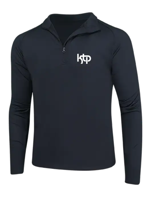 Black Sport Wick Stretch 1/4 Zip Pullover w/KTP Logo