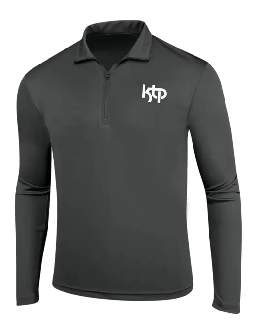 Dark Grey PosiCharge Competitor 1/4 Zip Pullover w/KTP Logo