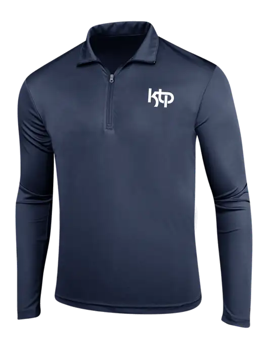 Navy PosiCharge Competitor 1/4 Zip Pullover w/KTP Logo
