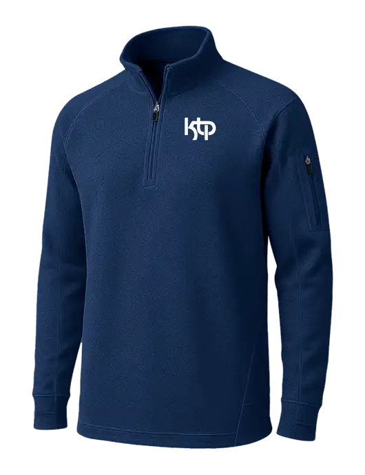 True Navy Tech Fleece 1/4 Zip Pullover w/KTP Logo