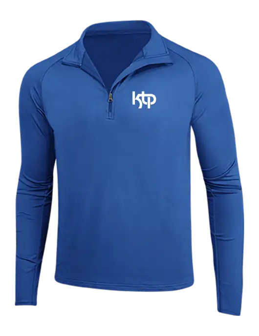 Dark Royal Sport Wick Stretch 1/4 Zip Pullover w/KTP Logo