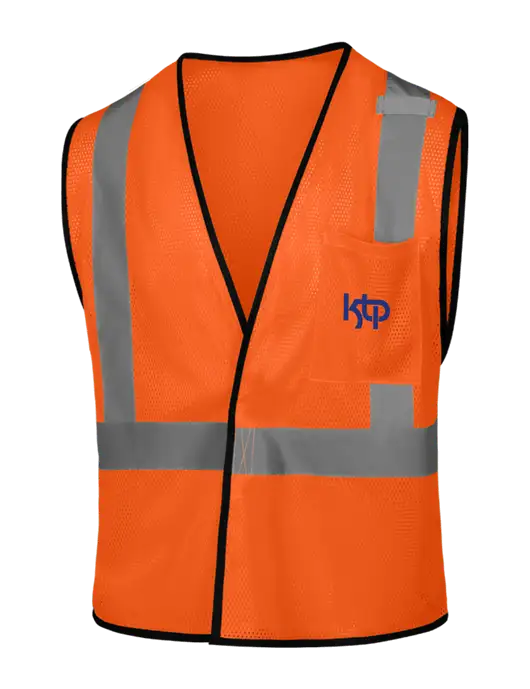 CornerStone Safety Orange ANSI 107 Class 2 Economy Mesh One-Pocket Vest w/KTP Logo