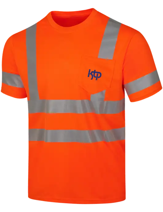 CornerStone Safety Orange ANSI 107 Class 3 Mesh Tee w/KTP Logo