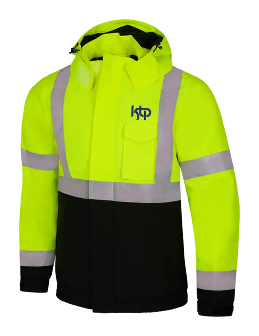CornerStone Safety Yellow ANSI 107 Class 3 Economy Waterproof Insulated Bomber Jacket w/KTP Logo