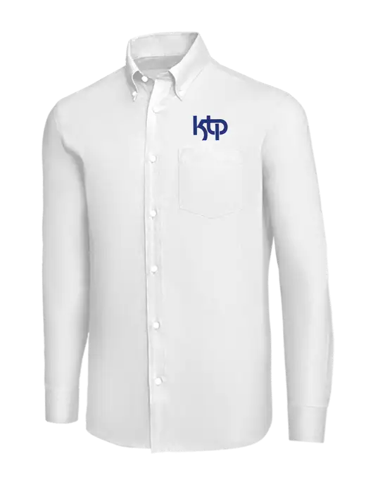 Brooks Brothers White Wrinkle-Free Stretch Nailhead Shirt w/KTP Logo