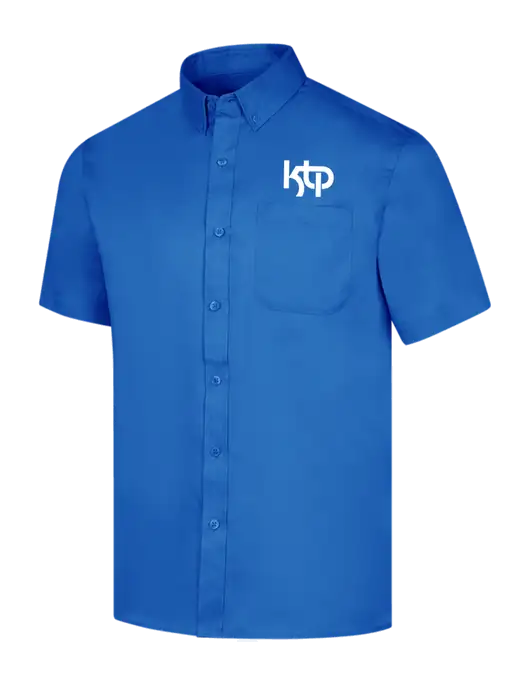 Short Sleeve Royal Blue Superpro React Twill Shirt w/KTP Logo