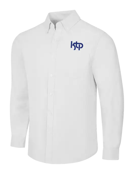 White SuperPro Oxford Shirt w/KTP Logo