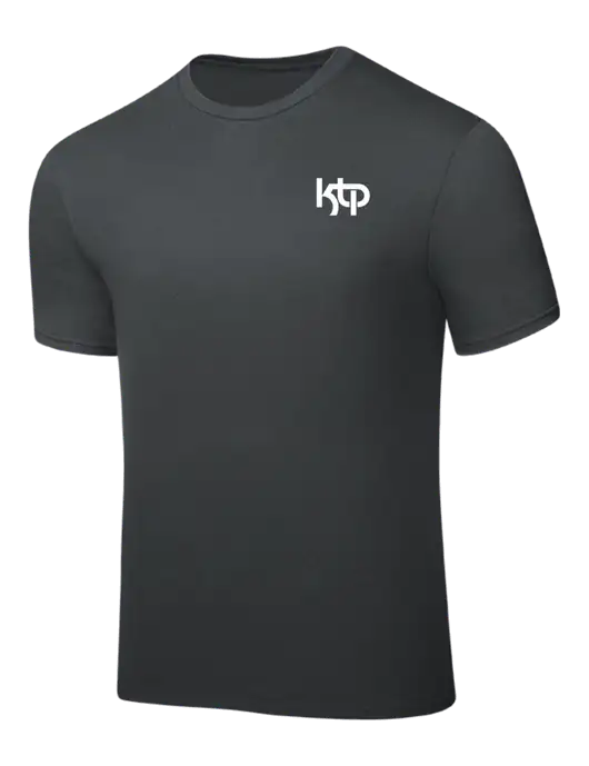Dark Grey PosiCharge Competitor Tee w/KTP Logo