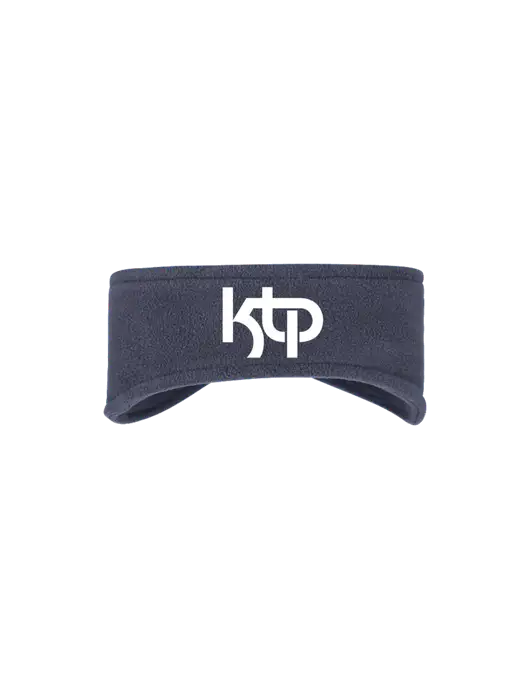 Navy Stretch Fleece Headband w/KTP Logo