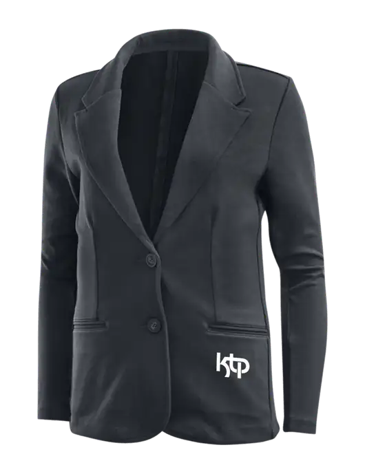 Charcoal Grey Womens Knit Blazer w/KTP Logo