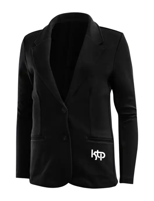 Black Womens Knit Blazer w/KTP Logo