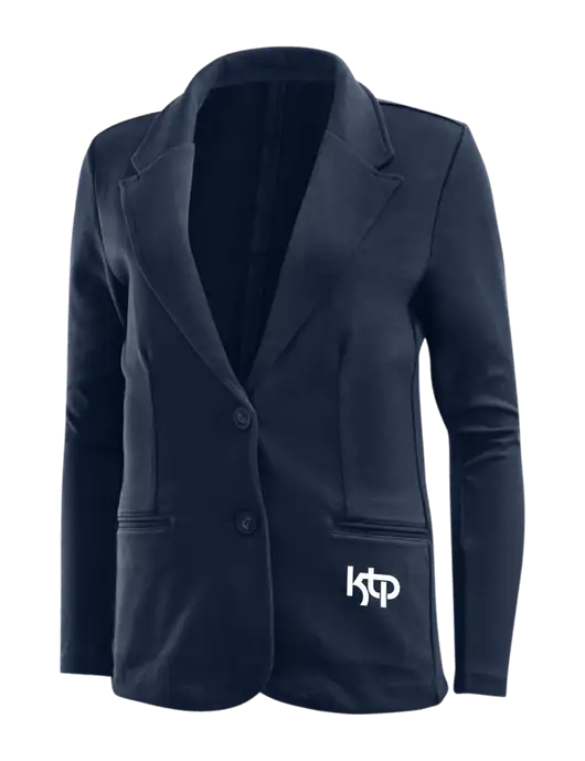 Deep Navy Womens Knit Blazer w/KTP Logo