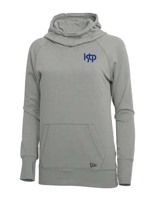 New Era Shadow Grey Heather Womens Tri-Blend Fleece Pullover Hoodie w/KTP Logo