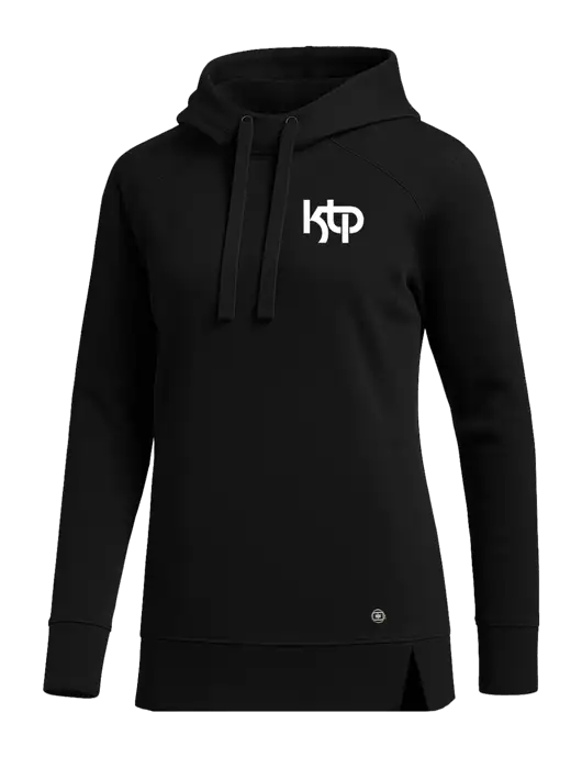 OGIO Black Womens Luuma Pullover Fleece Hoodie w/KTP Logo
