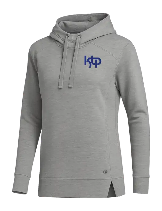 OGIO Heather Grey Womens Luuma Pullover Fleece Hoodie w/KTP Logo