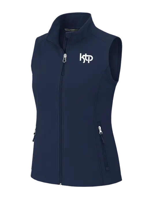 Navy Womens Core Soft Shell Vest w/KTP Logo