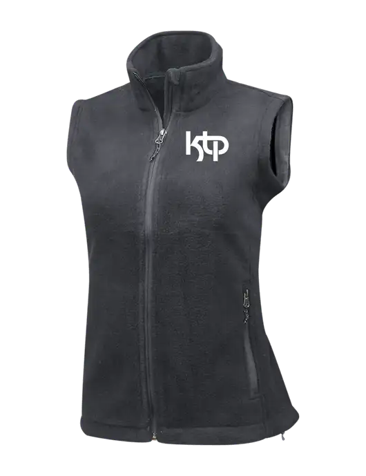 Medium Grey Womens Fleece Vest w/KTP Logo