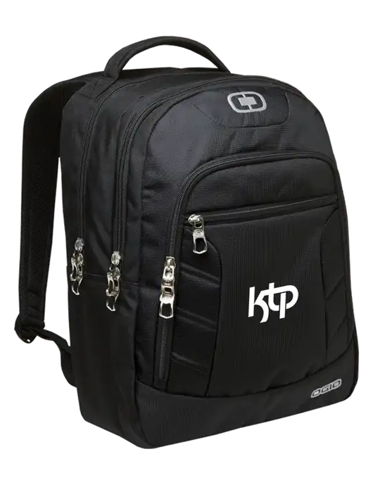 OGIO Black/Silver Colton Laptop Backpack
 w/KTP Logo