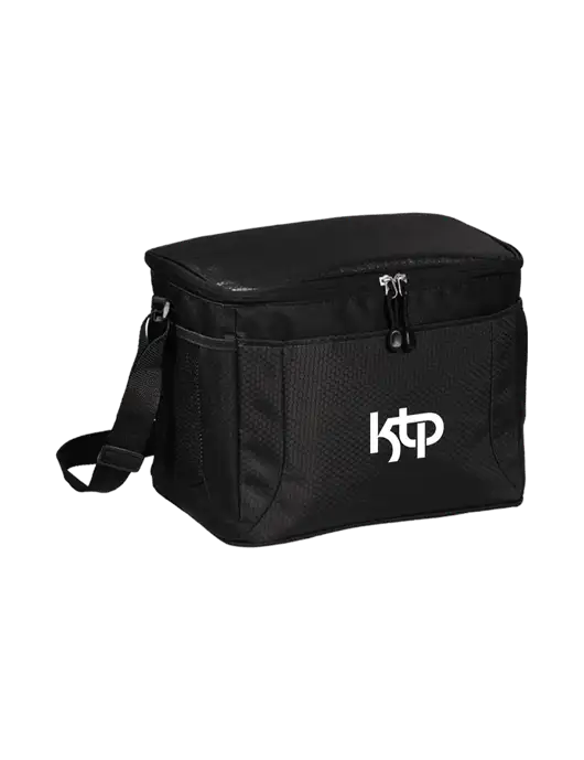 12 Can Black/Black Cube Cooler  w/KTP Logo