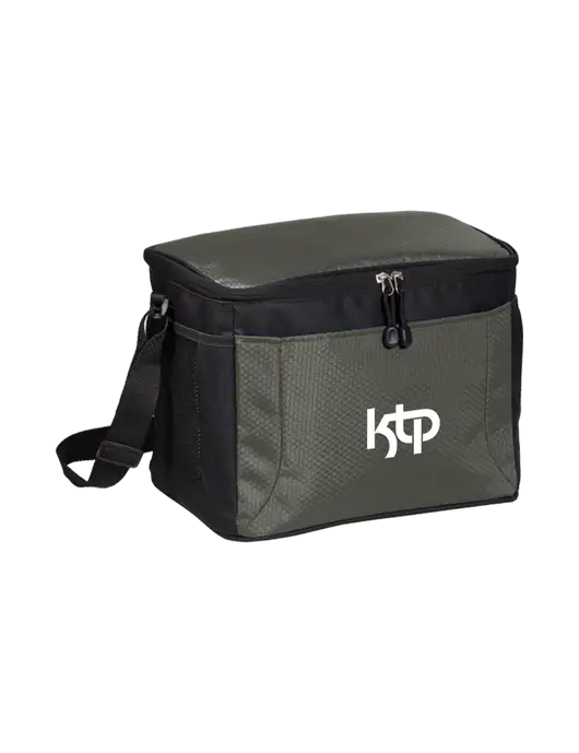 12 Can Grey/Black Cube Cooler w/KTP Logo