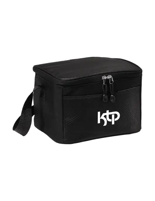 6 Can Black/Black Cube Cooler w/KTP Logo