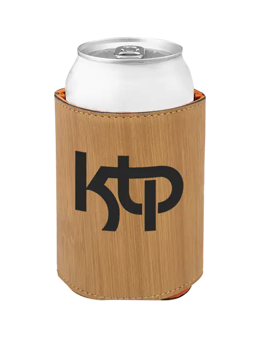 Bamboo Leatherette Beverage Holder w/KTP Logo