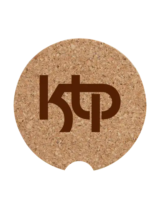 Cork Car Coaster, 2.5" w/KTP Logo
