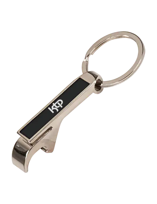 Black Bottle Opener Keychain w/KTP Logo