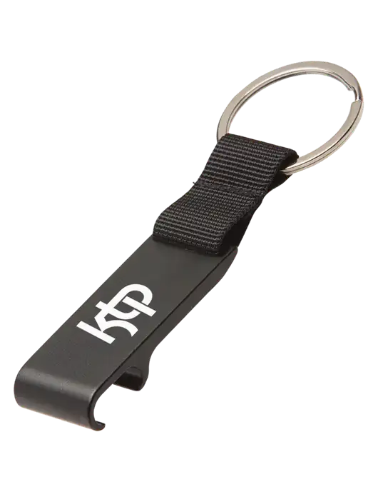 Black Bottle Opener & Key Ring w/KTP Logo