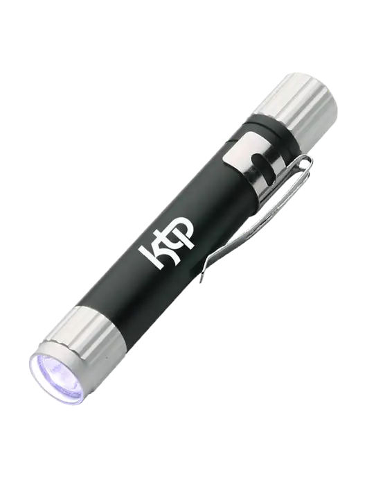 Black Aluminum LED Penlight w/KTP Logo