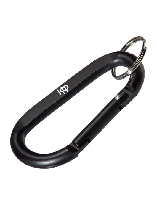 Black Carabiner & Key Ring w/KTP Logo