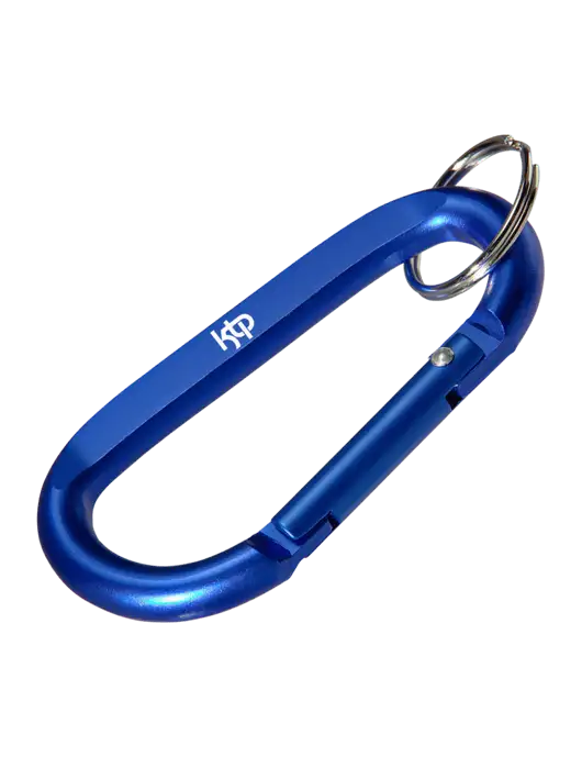 Blue Carabiner & Key Ring w/KTP Logo