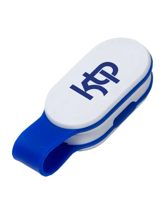Magna Clip Blue Personal Safety Light w/KTP Logo