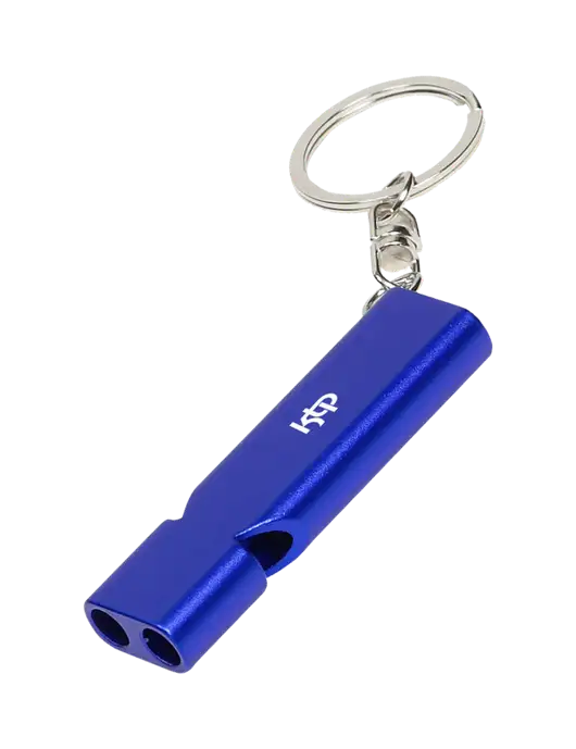 Quick Alert Blue Safety Whistle w/KTP Logo