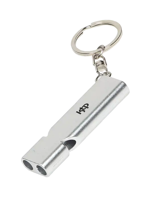 Quick Alert Silver Safety Whistle w/KTP Logo