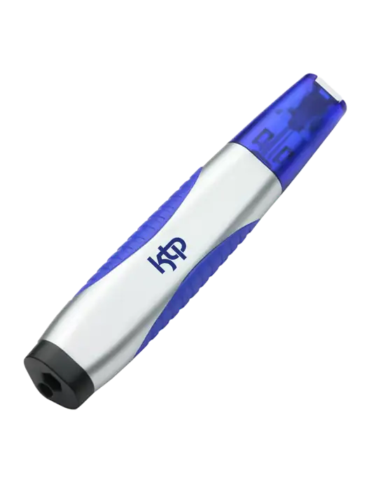 Silver/Blue Level Light Screwdriver Pen w/KTP Logo
