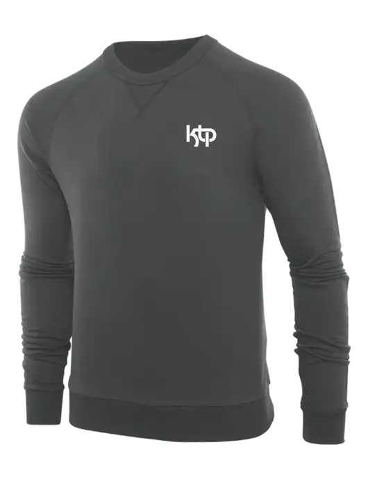 Allmade Charcoal Grey Organic French Terry Crewneck Sweatshirt w/KTP Logo