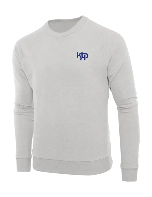 Allmade Granite Grey Heather Organic French Terry Crewneck Sweatshirt w/KTP Logo