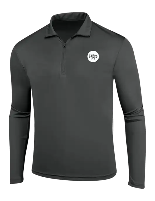 Dark Grey PosiCharge Competitor 1/4 Zip Pullover w/KTP Logo