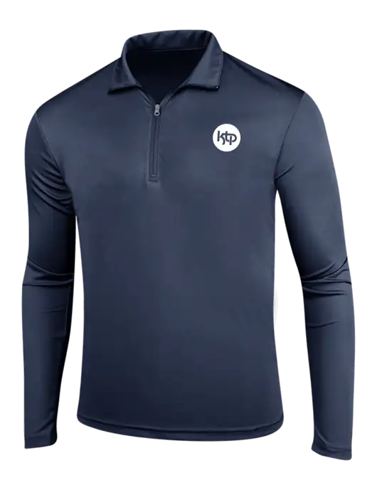 Navy PosiCharge Competitor 1/4 Zip Pullover w/KTP Logo