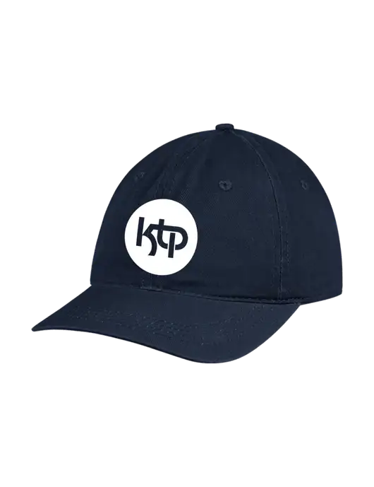 Garment Washed Unstructured Twill Navy Cap w/KTP Logo