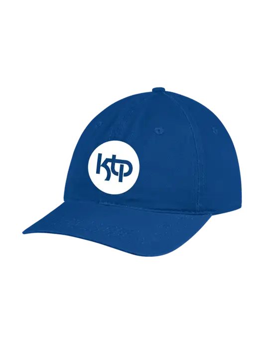 Garment Washed Unstructured Twill Royal Cap w/KTP Logo