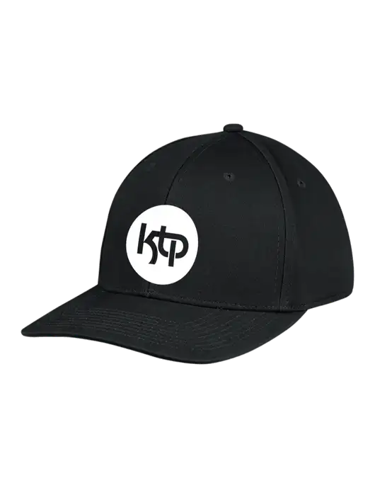 Premium Modern Structured Twill Black Snapback Cap w/KTP Logo